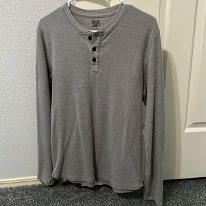 Gray Henley T Shirt